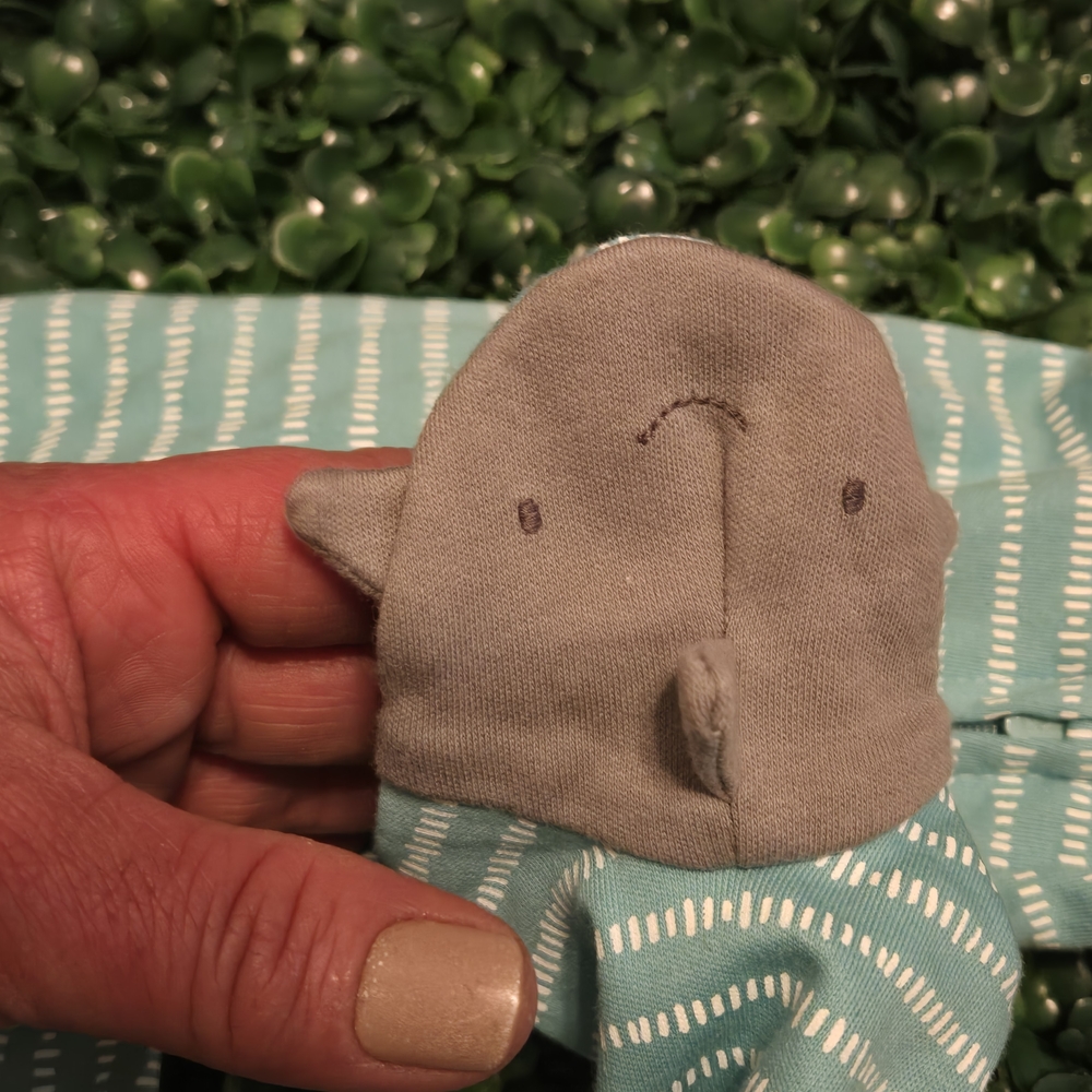 Carter's Aqua Striped Baby Footie with Shark - Picture 7 of 7